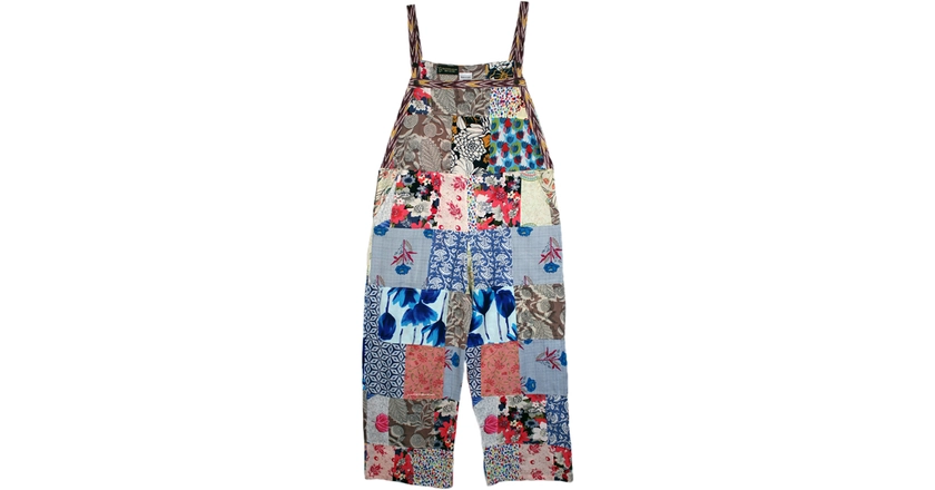 Celestial Garden Hippie Patchwork Cotton Jumpsuit Overalls