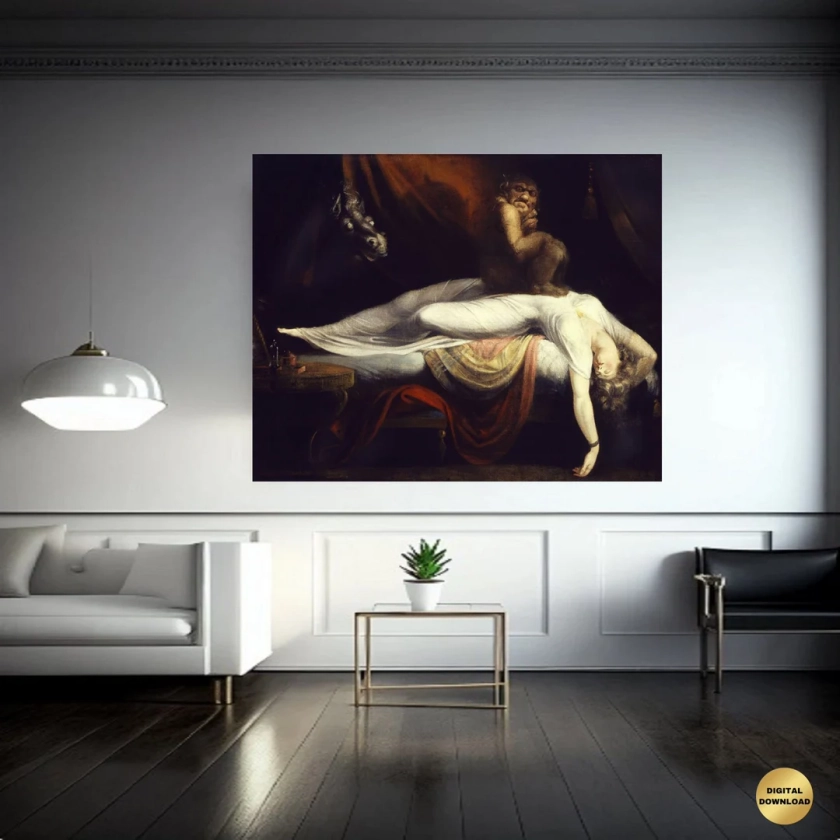 Henry Fuseli: the Nightmare Extremely Rare Print - Etsy Australia