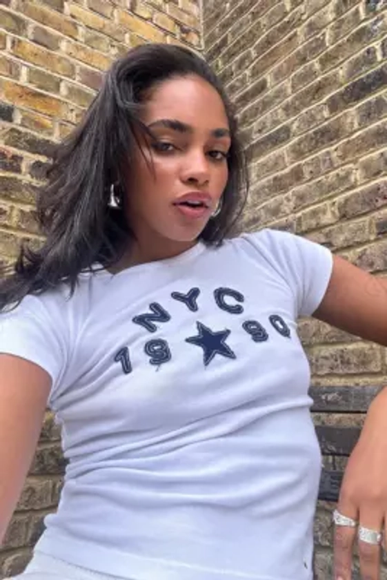 BDG White NYC 1990 Baby T-Shirt