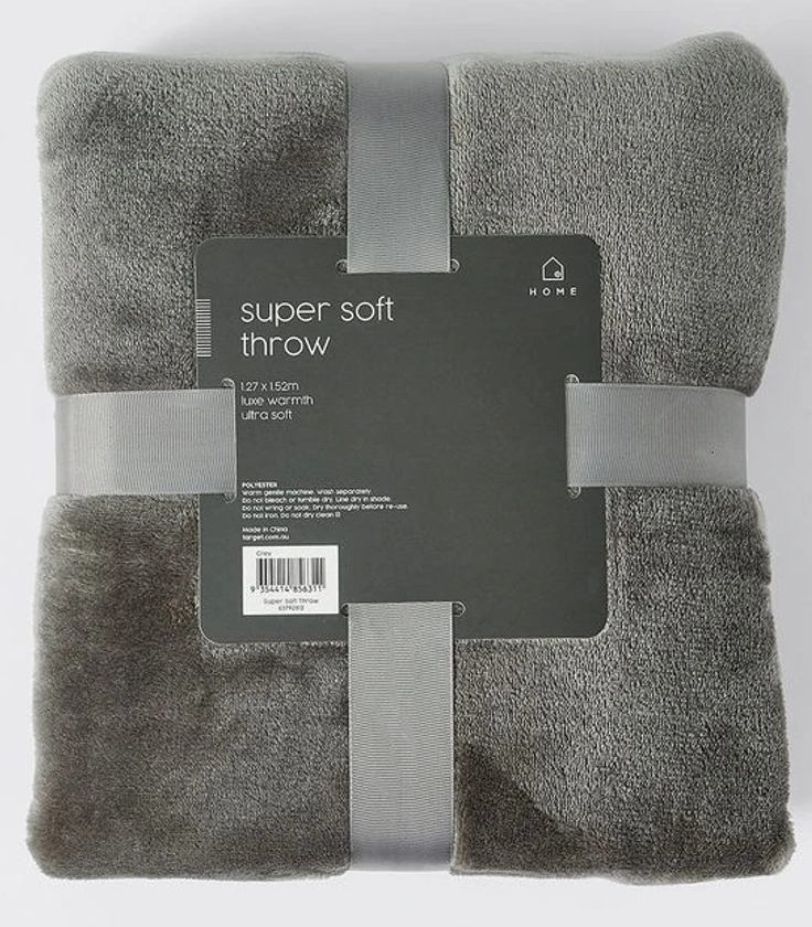 Super Soft Throw - Grey