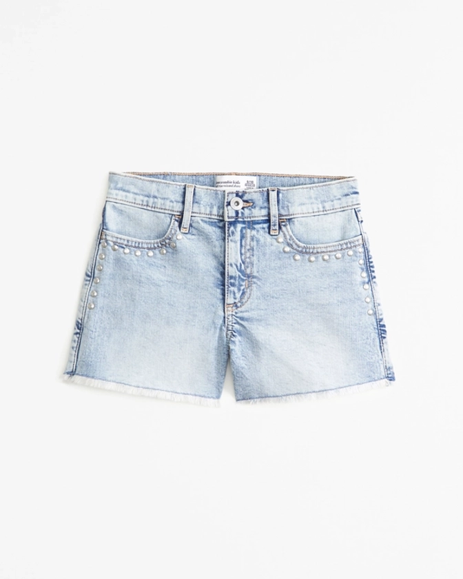 girls high rise relaxed shorts | girls bottoms | Abercrombie.com