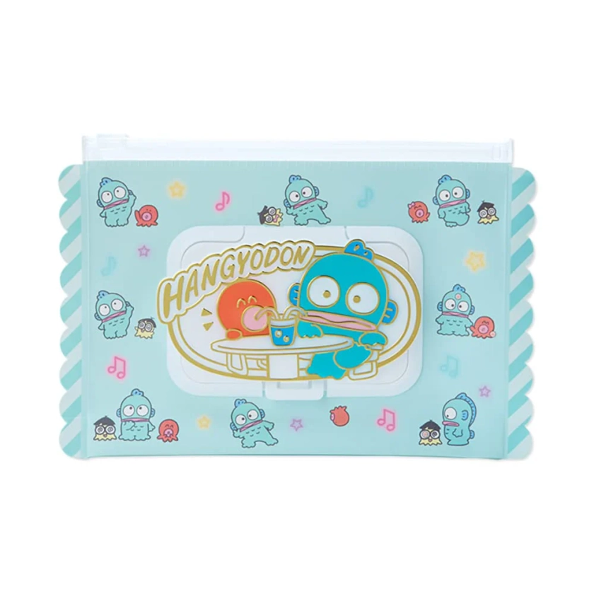 Sanrio Hangyodon Wet Wipe Pouch (Green Soda Version) - Japanese Toy And Stationery