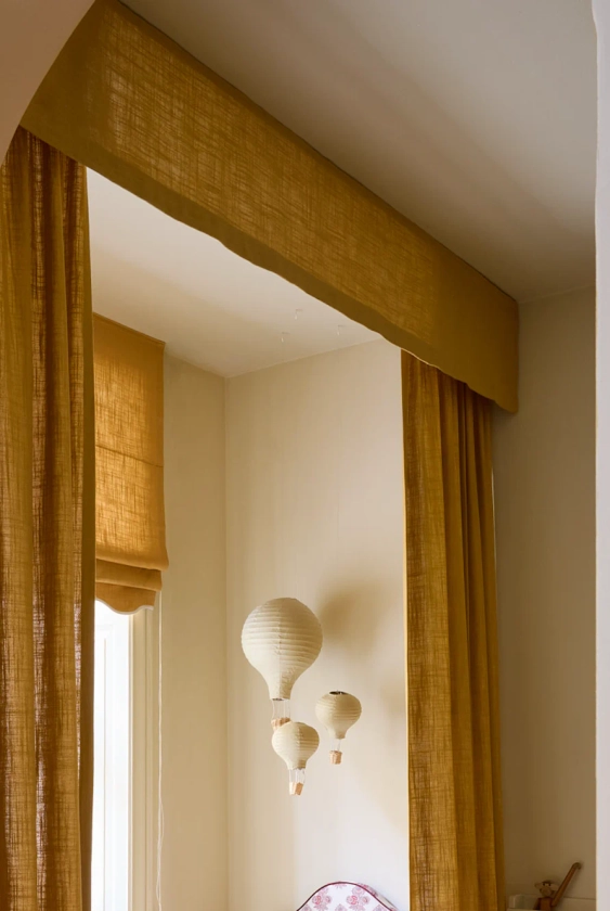 Made-to-measure Curtain Valance Woven Linen (Straight) | Gotain