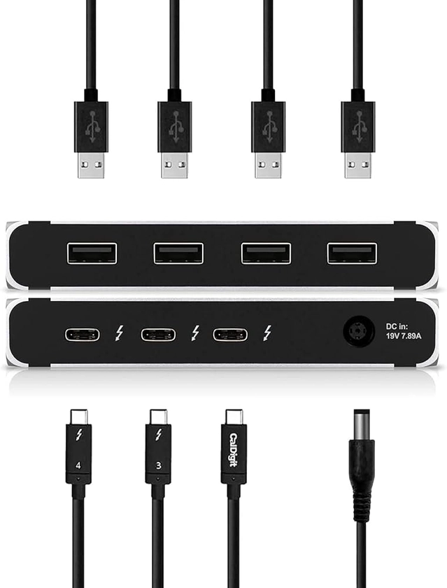 CalDigit Thunderbolt 4 Element Hub (UE) + Cable TBT4 de 0,8 m.