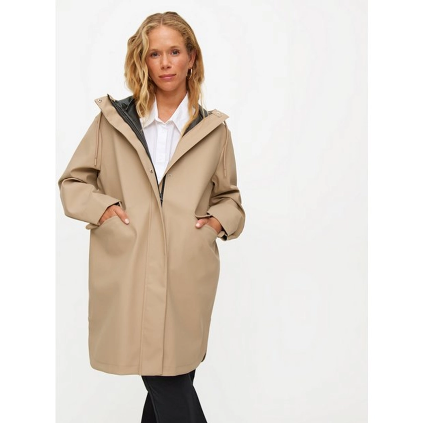 Buy Taupe Longline Rubberised Raincoat XXL | Coats | Tu