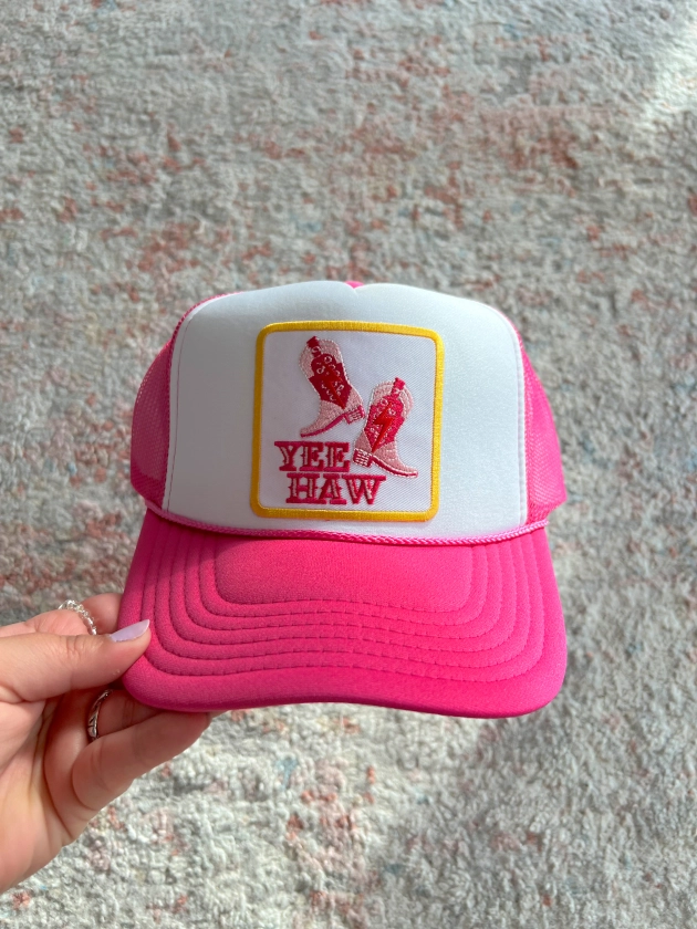 YeeHaw Boot Trucker Hat