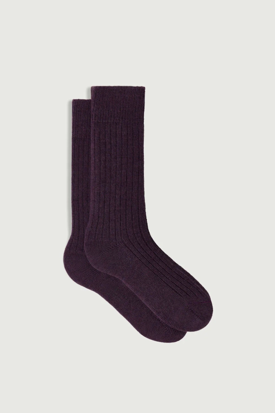 CHAUSSETTES CASSIS VIOLETTES