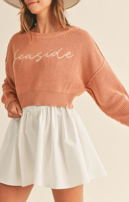 Aylin Light Salmon "Seaside" Sweater