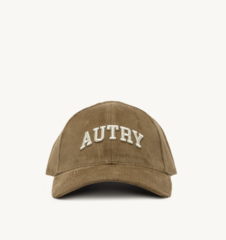 Autry CHAPEAU BASEBALL EN VELOUR A COTES BEIGE AVEC BRODERIES ACPU-55BD