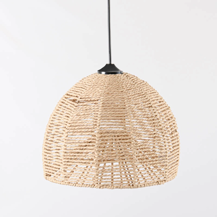 Suspension 'Lorena' beige beige en 67% corde papier 33% metal - L'Incroyable