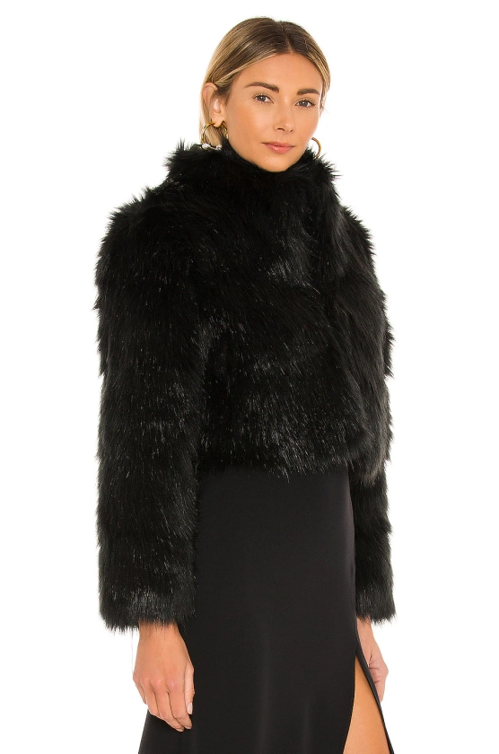 Nookie Tatiana Faux Fur Jacket in Black | REVOLVE