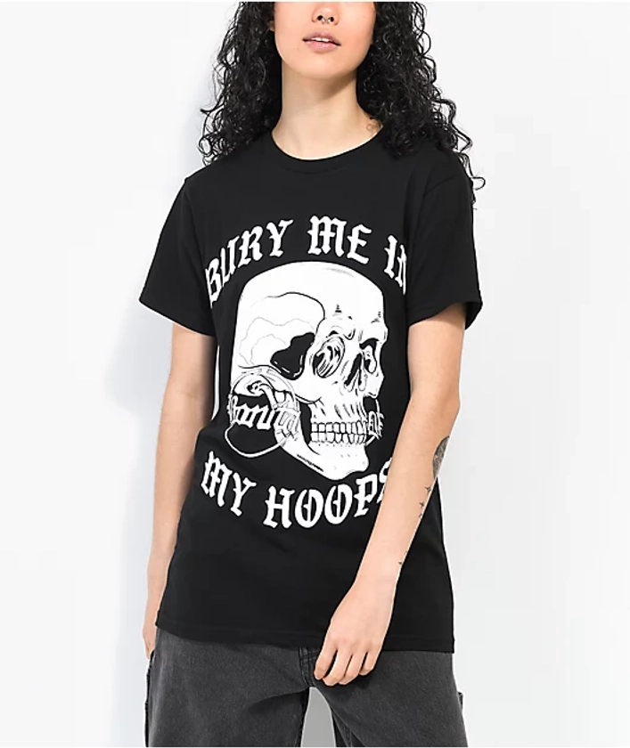 Viva La Bonita Bury Me Hoops Black T-Shirt