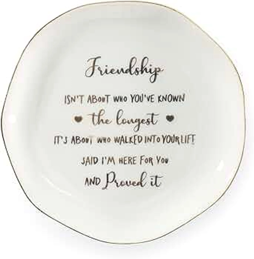 Valentine’s Day Gifts For Her, Friendship Gifts For Women Friend Wedding Engage, Bridesmaid Gifts Ring Dish Tray