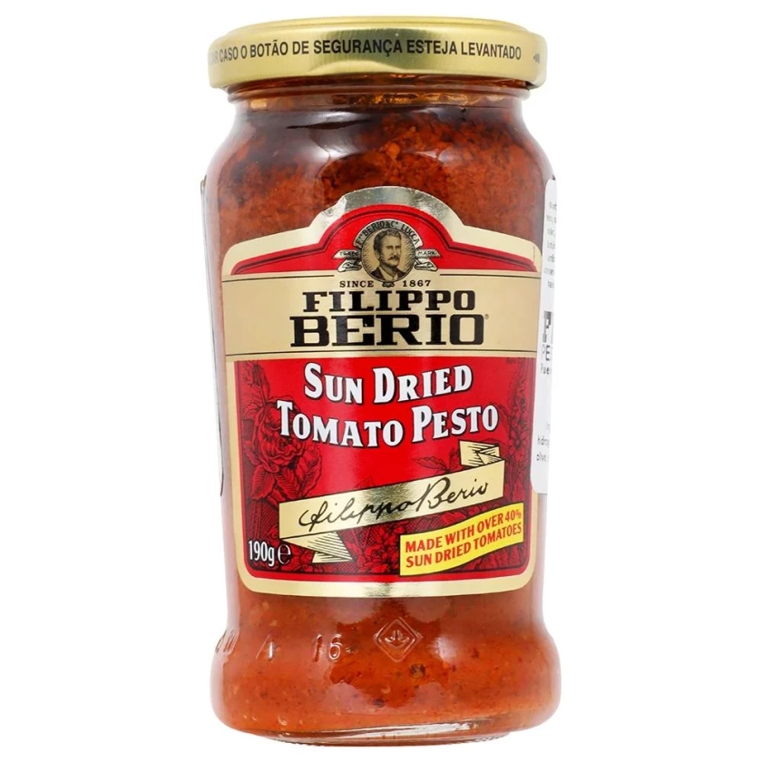 Salsa pesto Filippo Berio tomate seco 190 g