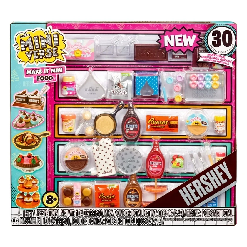 MGA's Miniverse Make It Mini Food Hershey Multi-Pack Mini Collectibles, Novelty Food Toy, Ages 8+