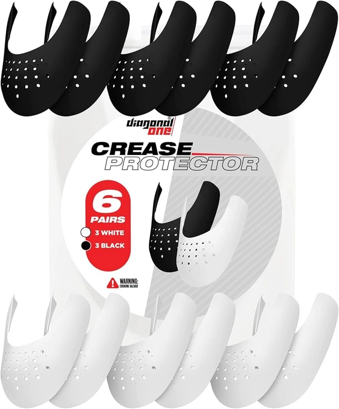 6 Pairs Crease Protectors for Air Force 1, Jordan 1, Dunk Low - Anti Crease Guard & Shoe Protector