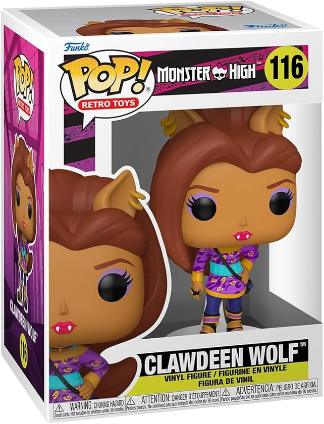 Funko Pop! Vinyl: Monster High - Clawdeen Wolf - Figurine en Vinyle à Collectionner - Idée de Cadeau - Produits Officiels - Jouets pour Les Enfants et Adultes - TV Fans