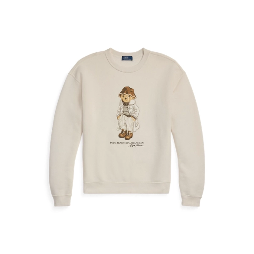 Sweat col rond Polo Bear molleton pour femme | Ralph Lauren® FR