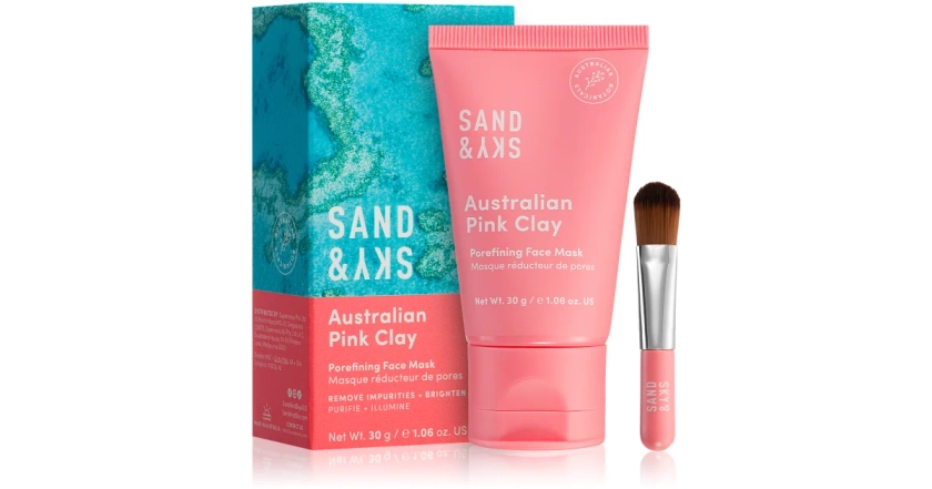 Sand & Sky Australian Pink Clay Porefining Face Mask maschera detossinante per pori dilatati | notino.it