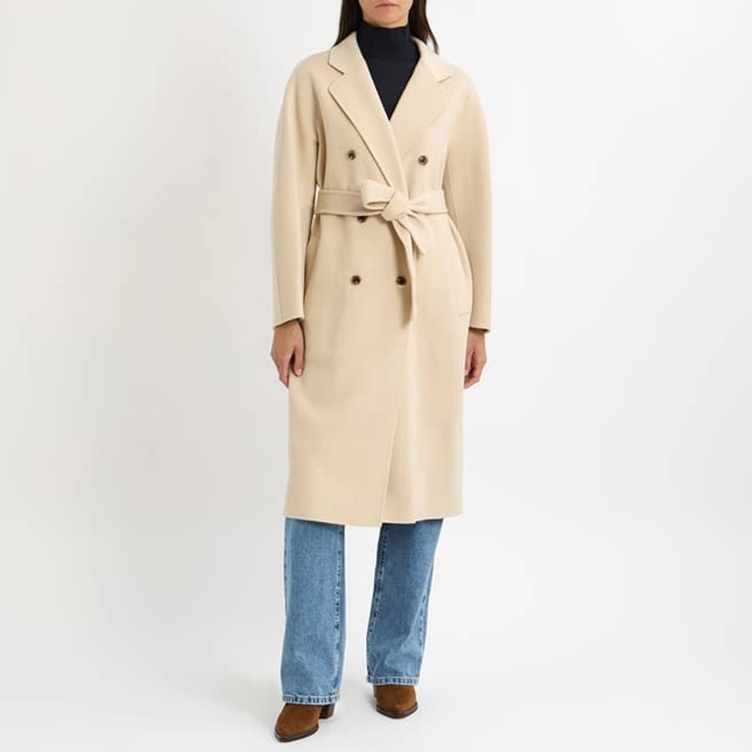 N°· Eleven										Cream Cashmere Blend Button Coat