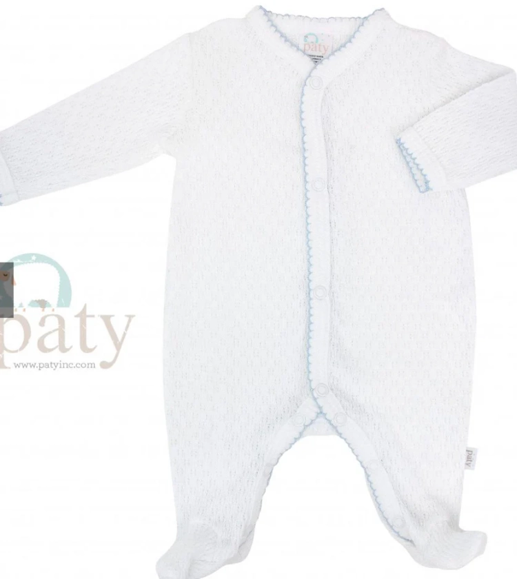 Paty White Knit w/ Trim Options