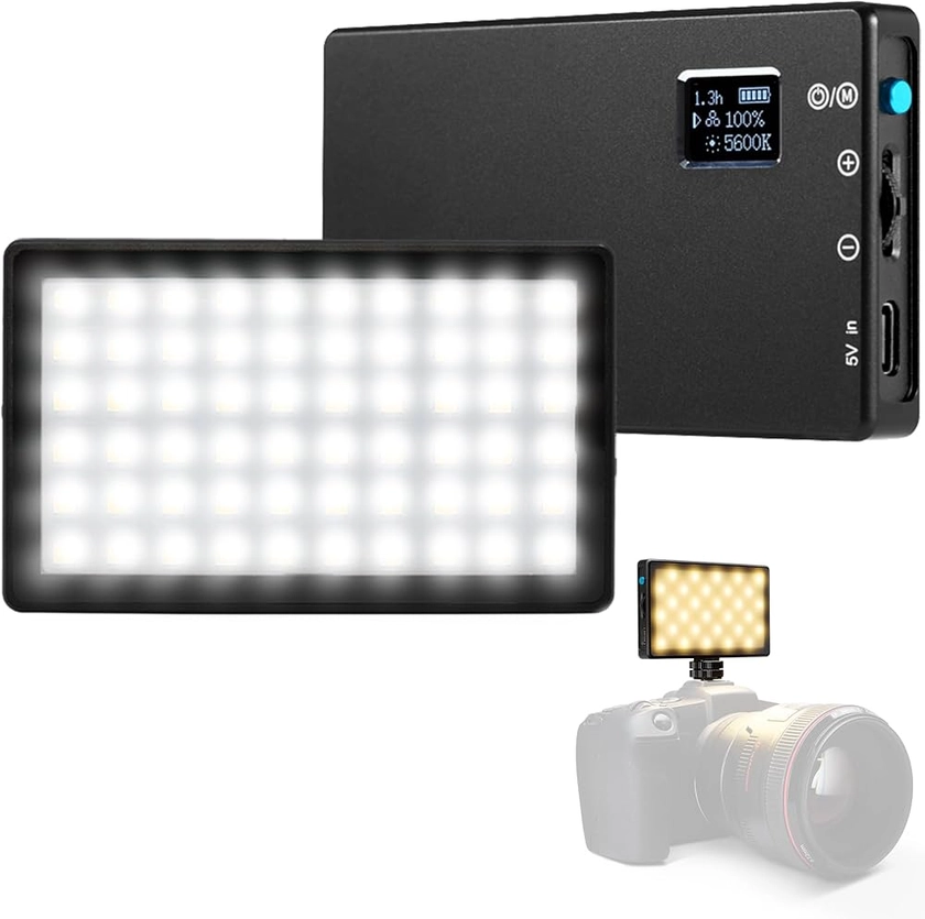 Lume Cube Bicolor Panel Mini LED Light for Professional DSLR Cameras | Pocket-Sized 300 Lumen LED | Fully Adjustable Brightness and Color Temperature | Photo and Video Lighting | Long Battery Life