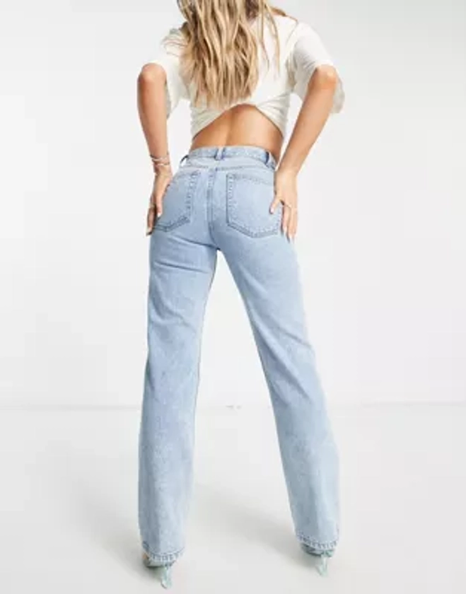 ASOS DESIGN - Jean droit style années 90 - Délavage clair vintage | ASOS