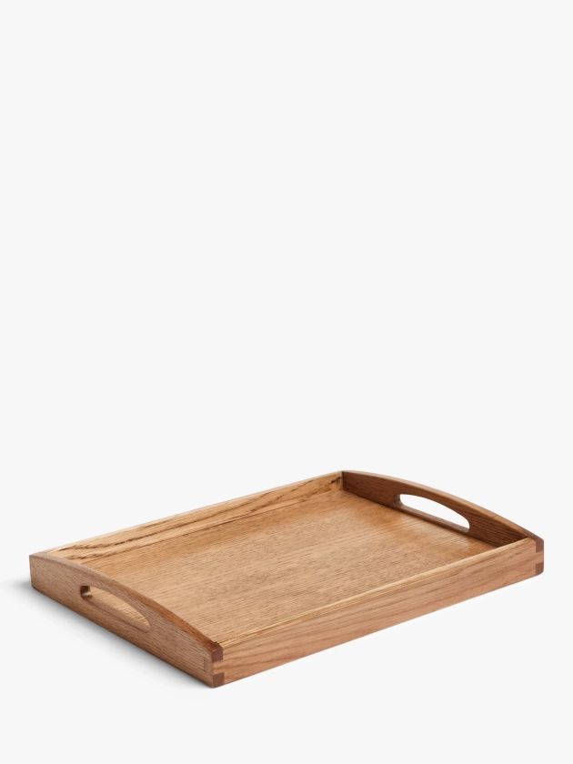 John Lewis Oak Wood Tray, Natural