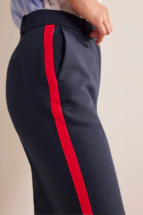 Buy Boden Blue Kew Side Stripe Trousers from the Next UK online shop