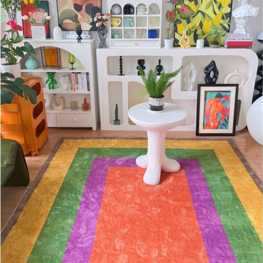 Retro Sweet Soft Printed Rug