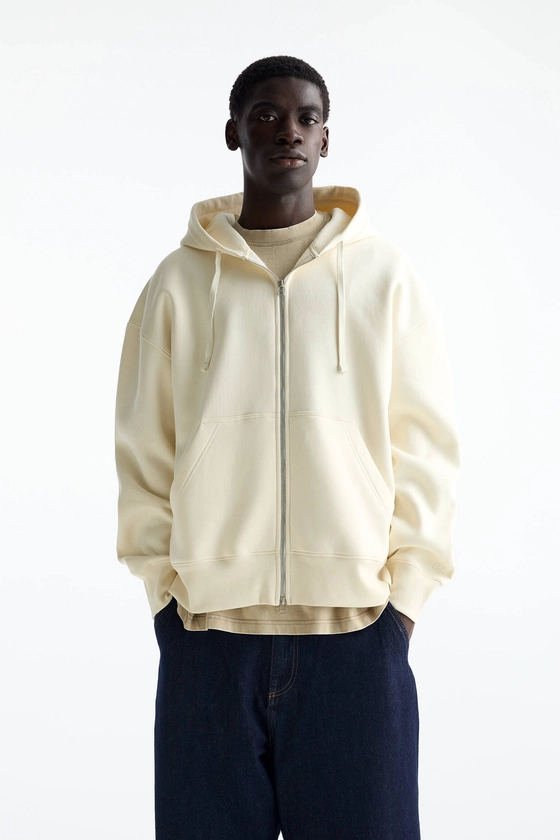 Basic zip-up hoodie - pull&bear