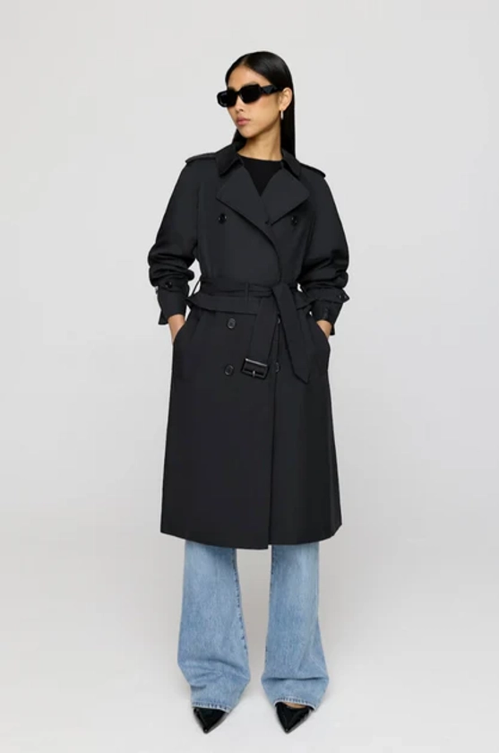 Multiway Belted Trench Coat - Black