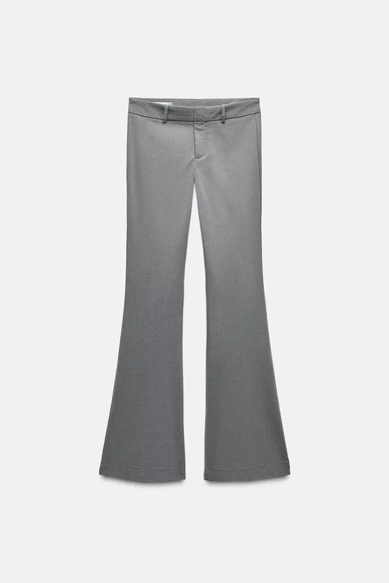 MID-WAIST FLARED TROUSERS