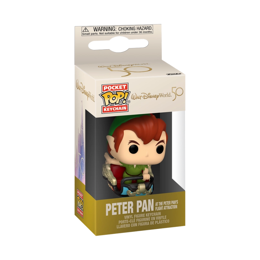 Funko Pocket POP! Keychain Walt Disney World 50 Peter Pan At The Peter Pan's Flight Attraction