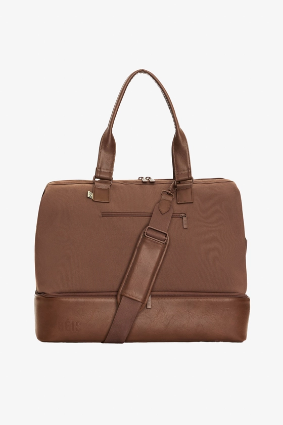 Béis 'The Weekender' in Maple - Brown Weekend Bag & Overnight Travel Bag