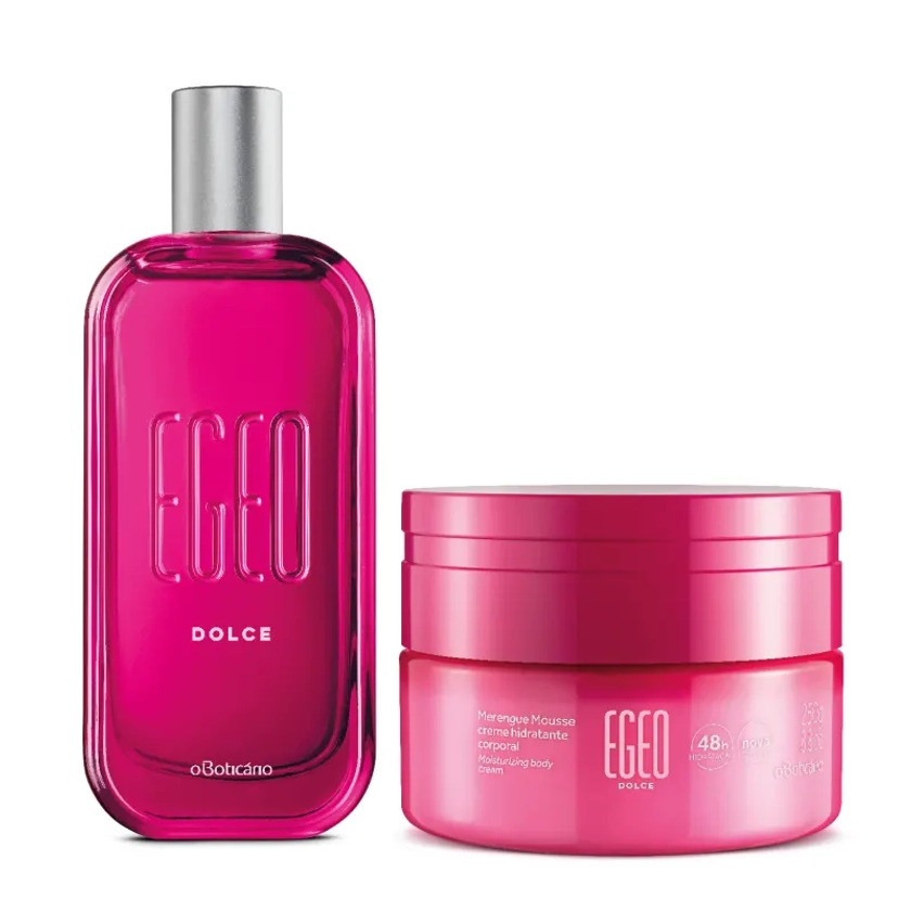 Combo Egeo Dolce: Desodorante Colônia 90ml + Merengue Mousse Hidratante 250g | O Boticário