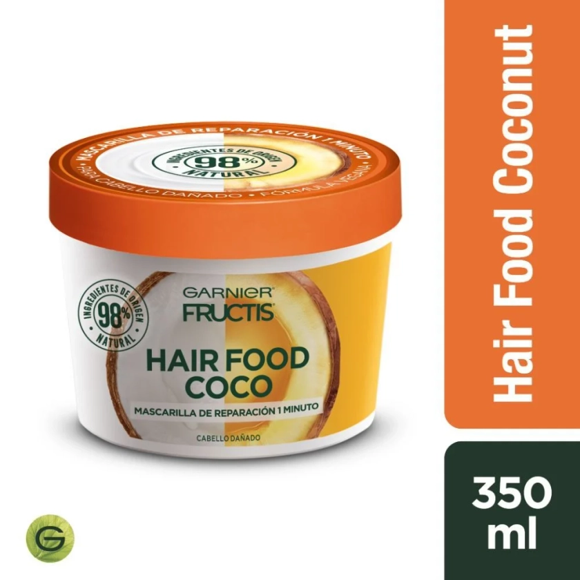 Garnier Hair Food Coco Mascarilla de Reparación 1 Minuto 350 mL