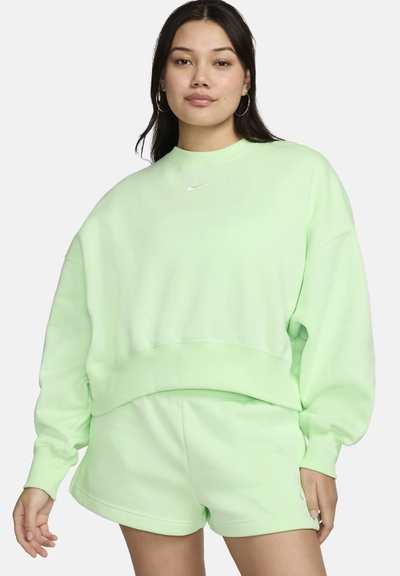 Nike Sportswear CREW - Sweatshirt - vapour green sail/vert - ZALANDO.FR