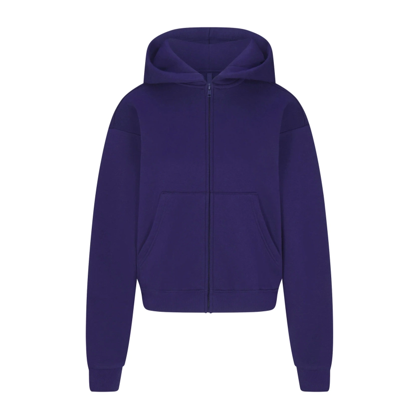 COTTON FLEECE CLASSIC ZIP UP HOODIE | CONCORD