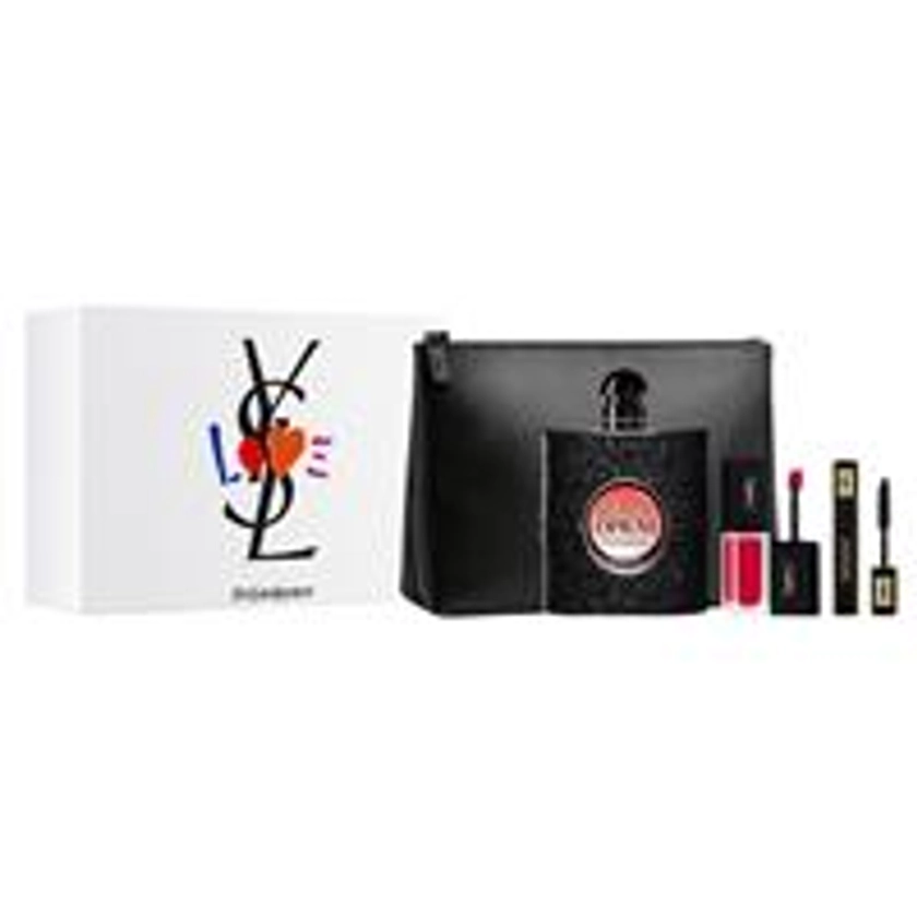 Yves Saint Laurent Opium Black Eau de Parfum 90ml 3 Piece Set