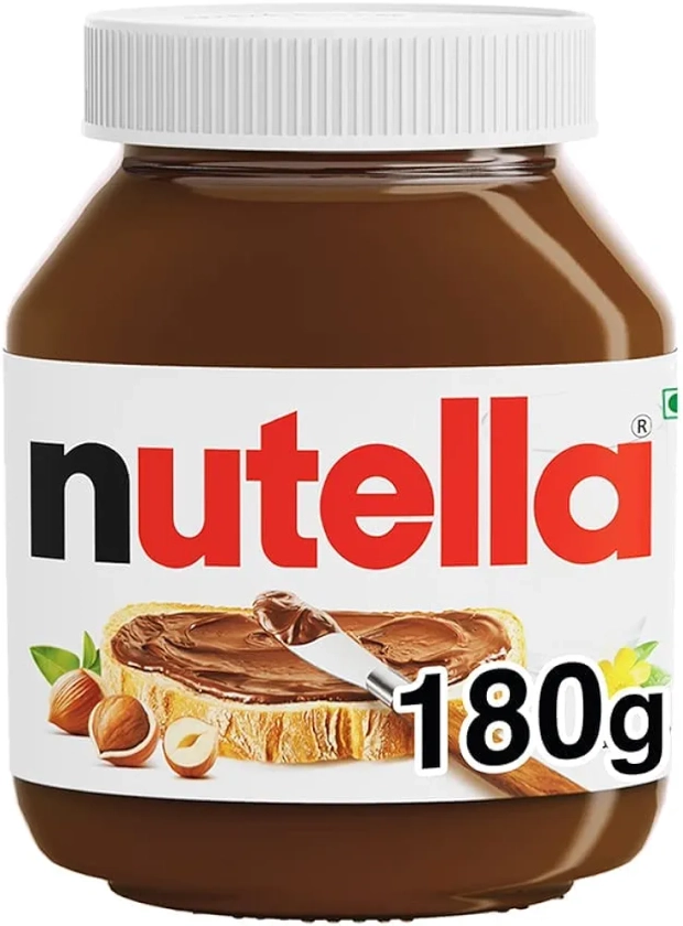 Nutella Hazelnut Spread with Cocoa Jar, 180 g with Bigger Pack : Amazon.in: Grocery & Gourmet Foods