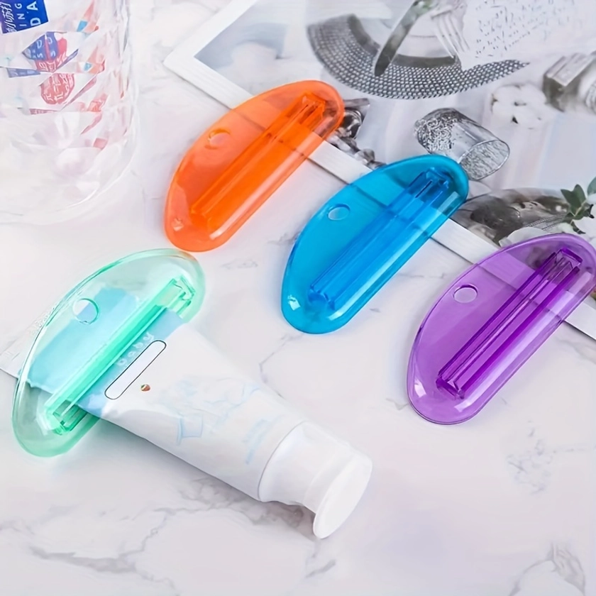 4pcs Tube Squeezer, Toothpaste Squeezer Easily Squeeze Out Every * Of Toothpaste, Facial Cleanser, Paint And More