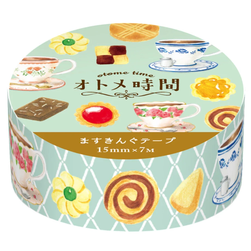 Furukawashiko Washi Tape (15mm) - Cookies and Tea