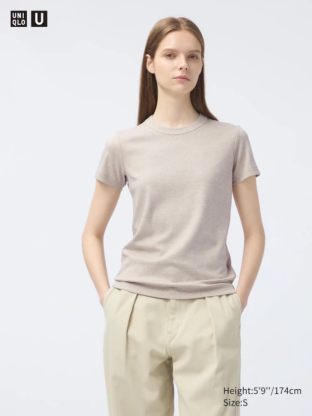 T-Shirt Col Rond pour Femme | UNIQLO FR