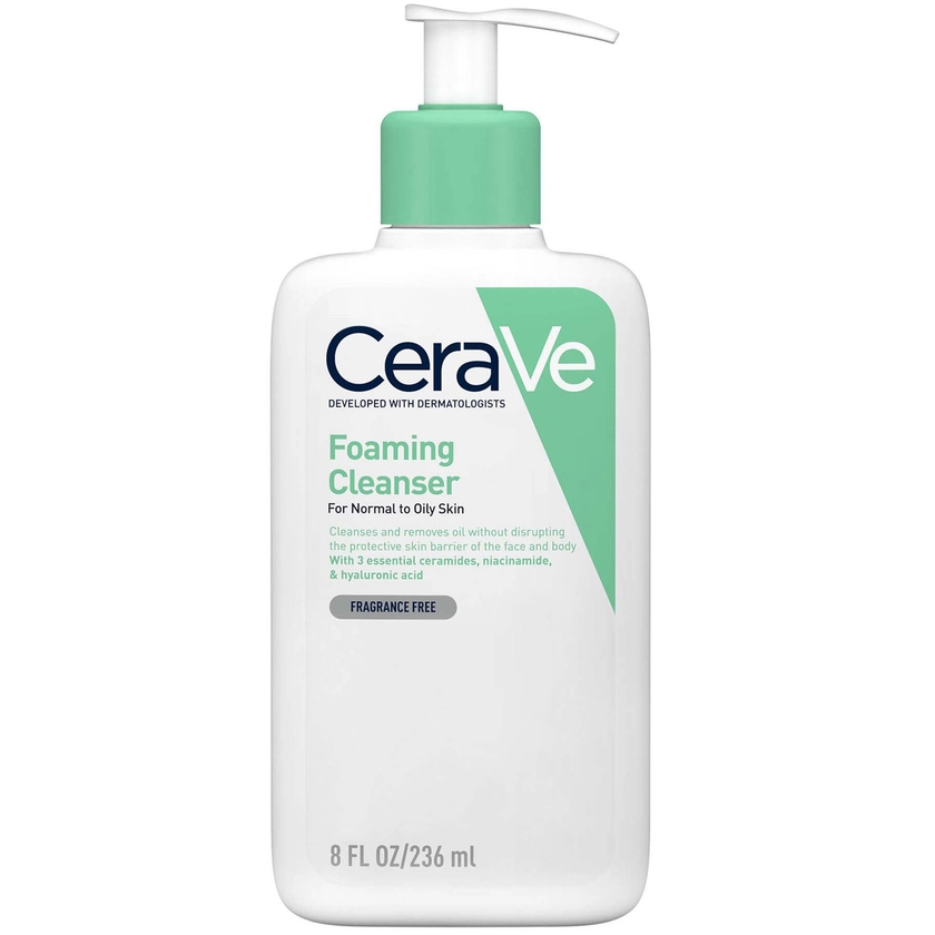 CeraVe Foaming Cleanser with Niacinamide for Normal to Oily Skin 236ml | CultBeauty