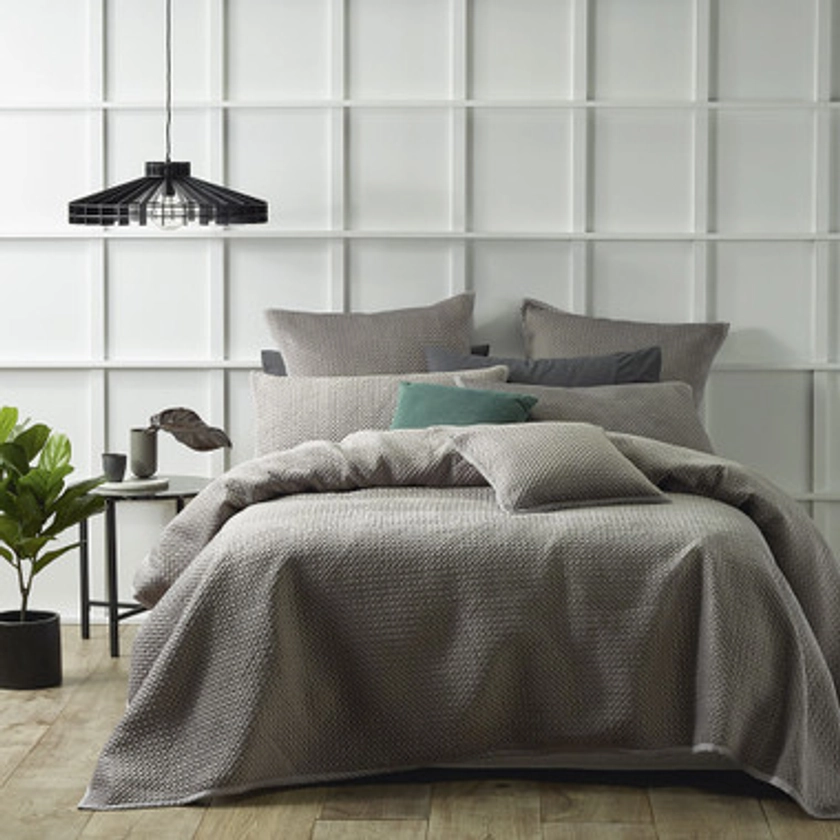Harlow Stone Coverlet Set | Queen / King Bed