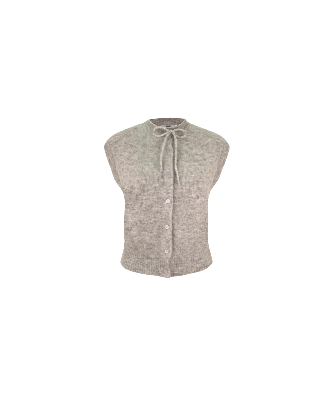 ANNIE VEST GREY MARLE | RUBY