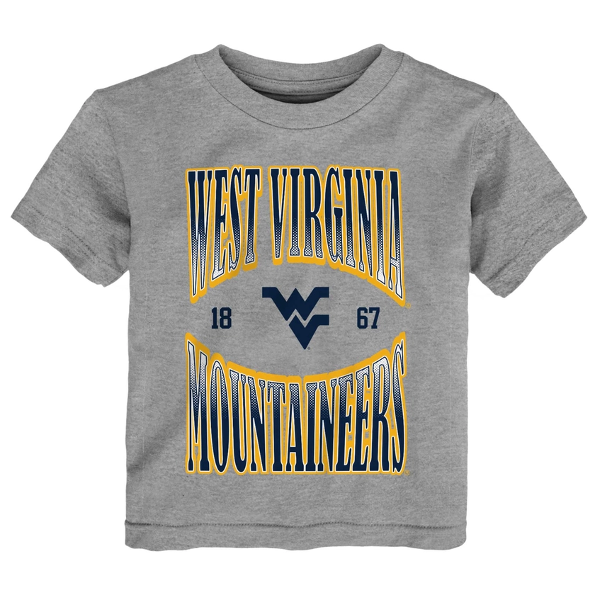 Toddler Heather Gray West Virginia Mountaineers Top Class T-Shirt