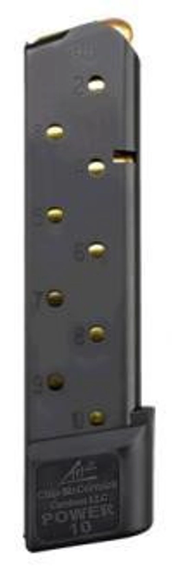 Chip McCormick COMBAT POWER MAG™ 10RD Stainless Steel Magazine Black