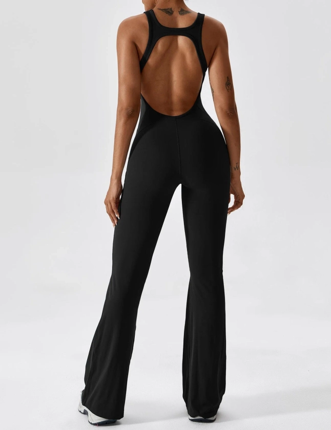 The V-Back Flared Jumpsuit